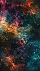 Obraz premium Colorful Abstract Clouds with Deep, Swirling Patterns