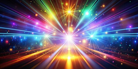 Obraz premium Vibrant and mesmerizing light effects perfect for creative projects, colored lights, abstract, magical, bright, illumination