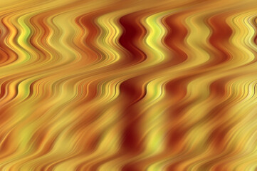 Digital waves in golden.