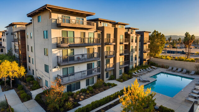 Modern Apartment Complex Multifamily 