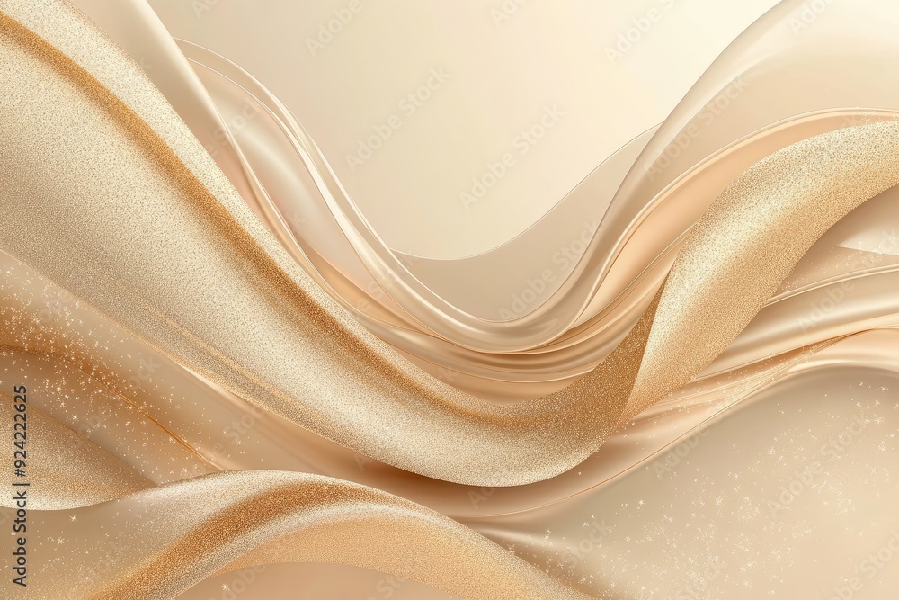 Poster abstract golden background with flowing texture. ideal for adding luxury and elegance to your design