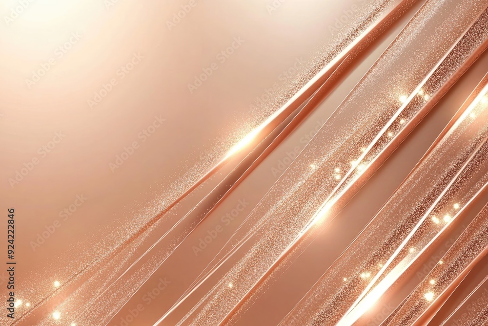 Poster abstract rose gold background with sparkle. this image is ideal for creating elegant and luxurious d