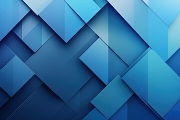 Fototapeta premium Abstract blue geometric background. Perfect for modern, minimalist, or technology-related designs.