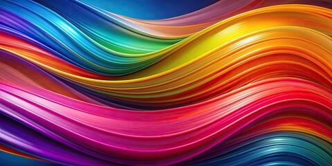 Obraz premium Abstract background with vibrant colors and flowing shapes, abstract, background, vibrant, colors, flowing, shapes, design