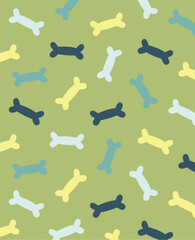 Dog Bones Background Pattern