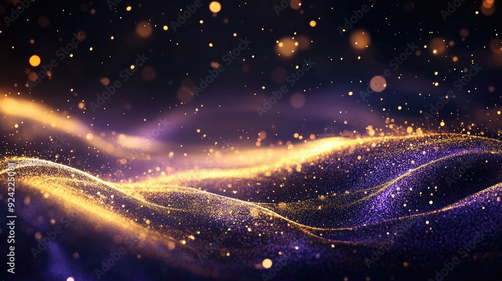 Poster abstract sparkling background. perfect for adding a touch of magic and wonder to designs.