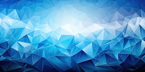 Obraz premium Blue icy geometric background resembling polygonal shapes, polygon, geometric, background, blue, icy, texture, abstract, design