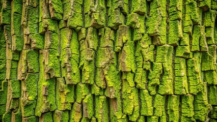 Green bark texture with intricate patterns and natural beauty, nature, texture, forest, close-up, tree, background, rough