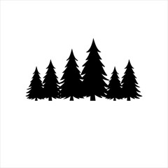 Obraz premium high resolution vector, silhouette, colorful tree image,