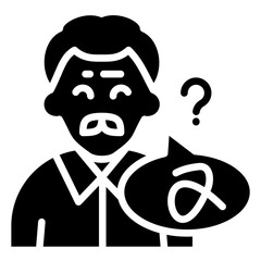 Fototapeta premium Communication Problems Icon