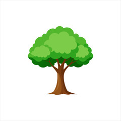 high resolution vector, silhouette, colorful tree image,