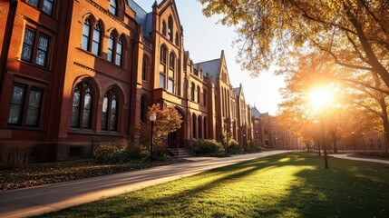 College campuses, vibrant environments, academic life, educational journeys