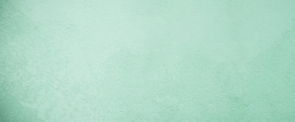 Blank green grunge cement wall texture background, banner, interior design background, banner