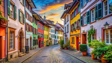 Colorful And Cosy Street Historic