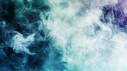 Obraz premium Captivating display of blue and white smoke, creating an abstract and mesmerizing visual experience with its ethereal beauty and swirling patterns
