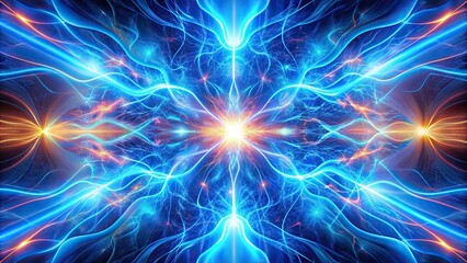 Vibrant abstract electric blue patterns with bright hues emphasizing energy and modernity , abstract, vibrant, electric blue