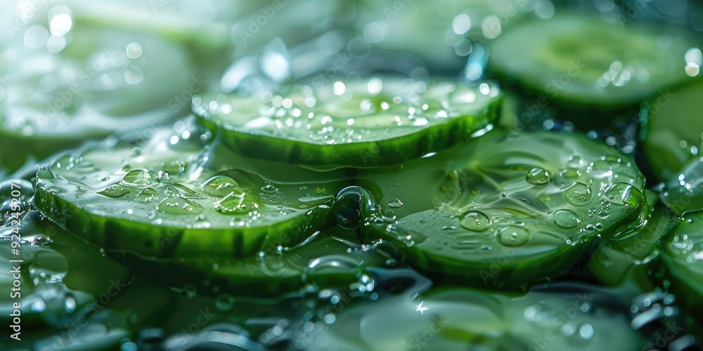 Poster cucumber is commonly utilized in food preparation