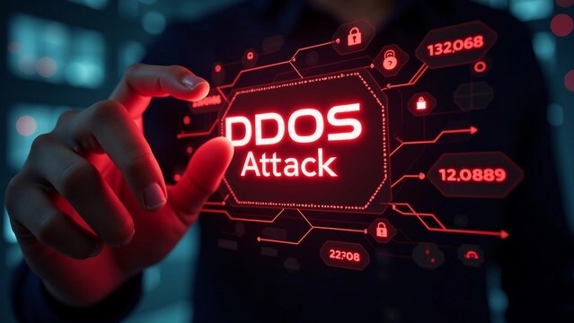 Cybersecurity DDOS Attack Alert