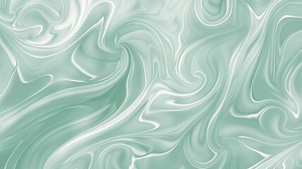 Fototapeta premium A serene seafoam green background with delicate swirling waves creating a sense of tranquility and relaxation
