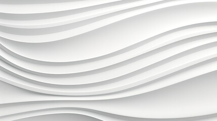 Obraz premium Abstract white background with curved lines.