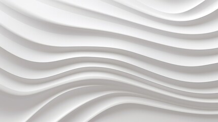 Obraz premium Abstract white background with flowing curves.