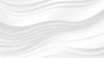 Obraz premium Abstract white background with flowing wavy lines.