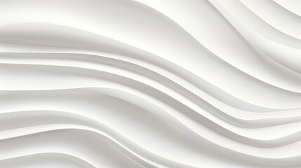 Obraz premium Abstract white background with flowing, curved lines.