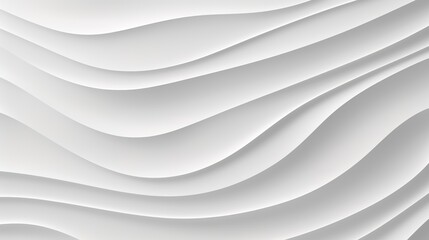 Obraz premium Abstract white background with flowing, curved lines.