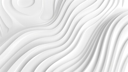 Obraz premium Abstract white background with flowing, layered, and curved lines.