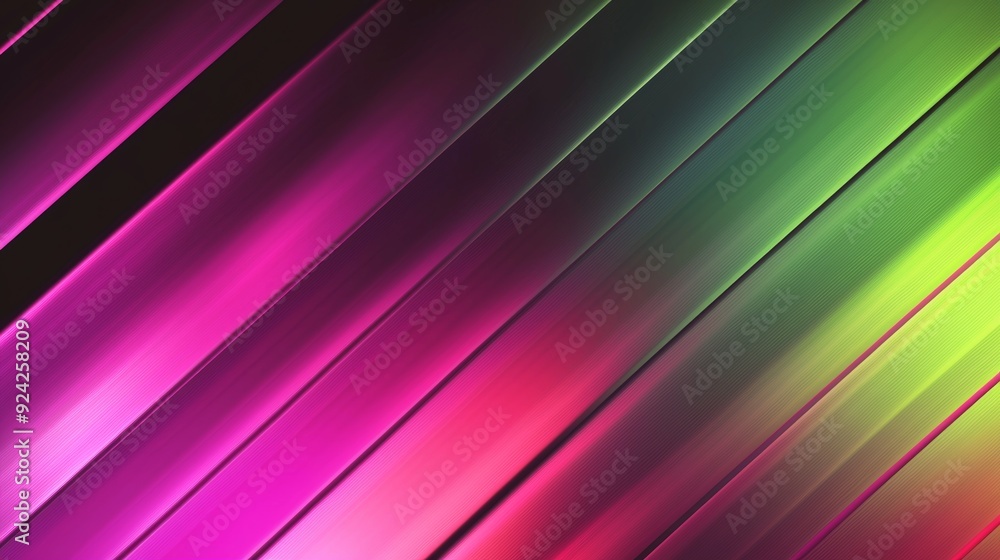 Poster vibrant pink and green diagonal lines create a stylish and energetic abstract background, perfect fo
