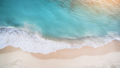 Aerial View of a Serene Tropical Beach