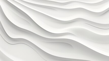 Obraz premium Abstract white background with smooth, flowing curves.