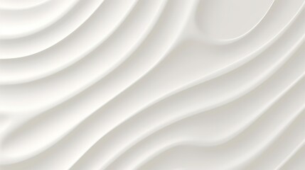Obraz premium Abstract white background with soft, flowing curves.