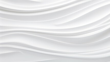 Abstract white background with soft, flowing waves.