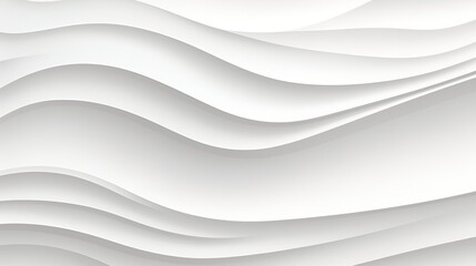 Obraz premium Abstract white background with wavy lines.
