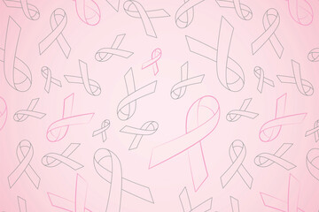 pink October. Month of awareness and fight against breast cancer.