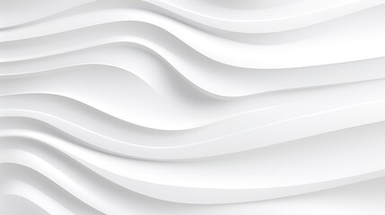 Obraz premium Abstract white background with wavy lines.