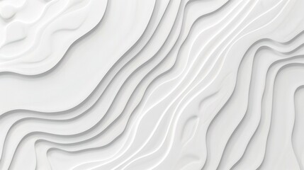 Obraz premium Abstract white background with wavy lines.