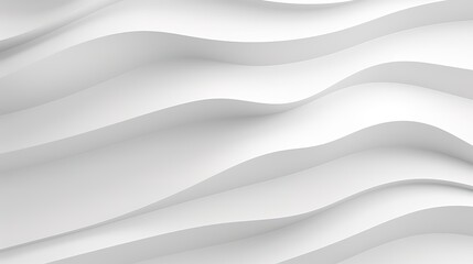 Obraz premium Abstract white background with wavy lines.