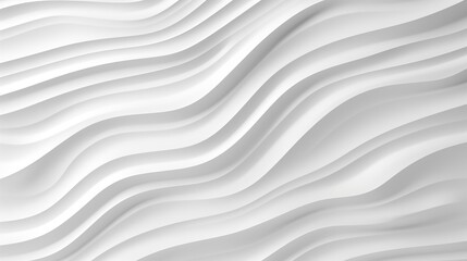 Obraz premium Abstract white background with wavy lines.