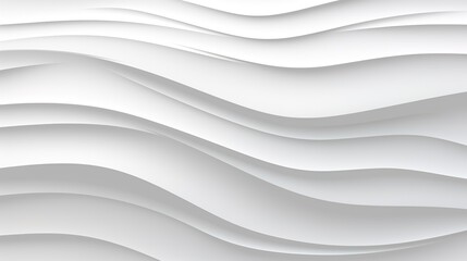 Obraz premium Abstract white background with wavy lines.