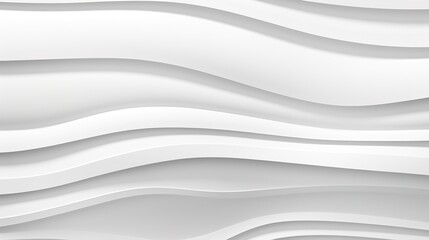 Obraz premium Abstract white background with wavy, layered lines.