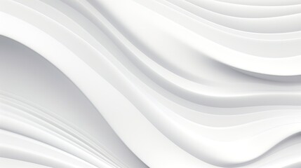 Fototapeta premium Abstract white curved lines background.