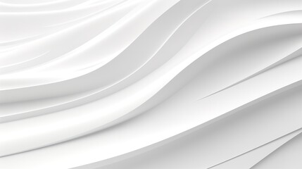 Fototapeta premium Abstract white curved lines background.