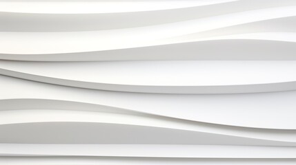 Fototapeta premium Abstract white curved lines background with shadows.