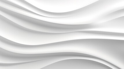 Obraz premium Abstract white flowing background with soft waves.