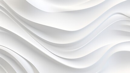 Fototapeta premium Abstract white flowing fabric background.