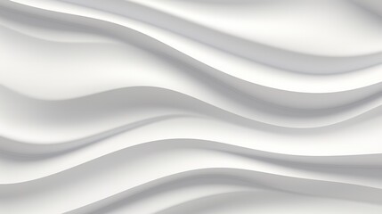 Obraz premium Abstract white flowing waves background.