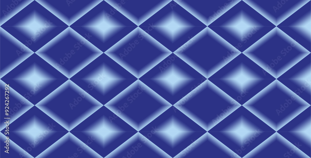 Aufkleber a composition of repeating rectangular geometric shapes with blue gradations as background inspirati