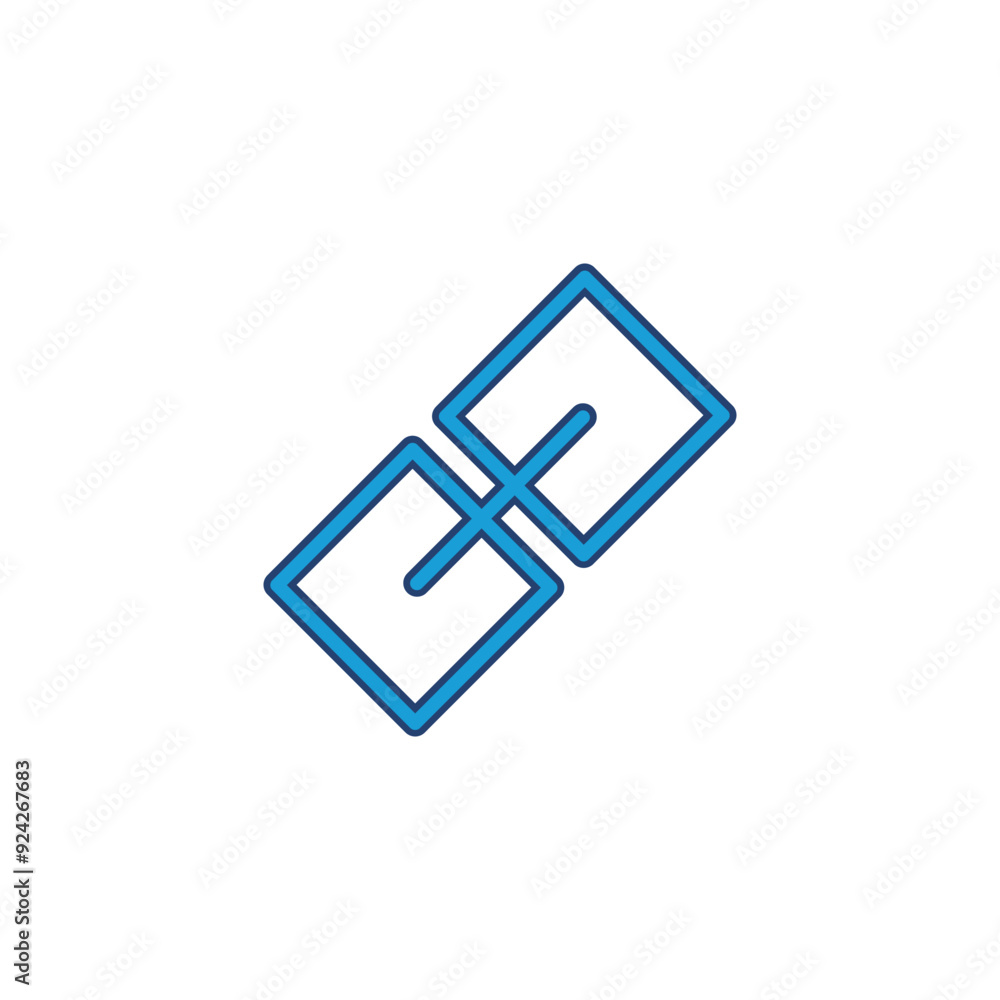 Poster link icon vector. hyperlink chain symbol.